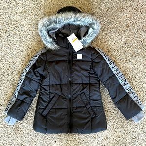 Brand New Girls Calvin Klein Winter Jacket Size S (7)